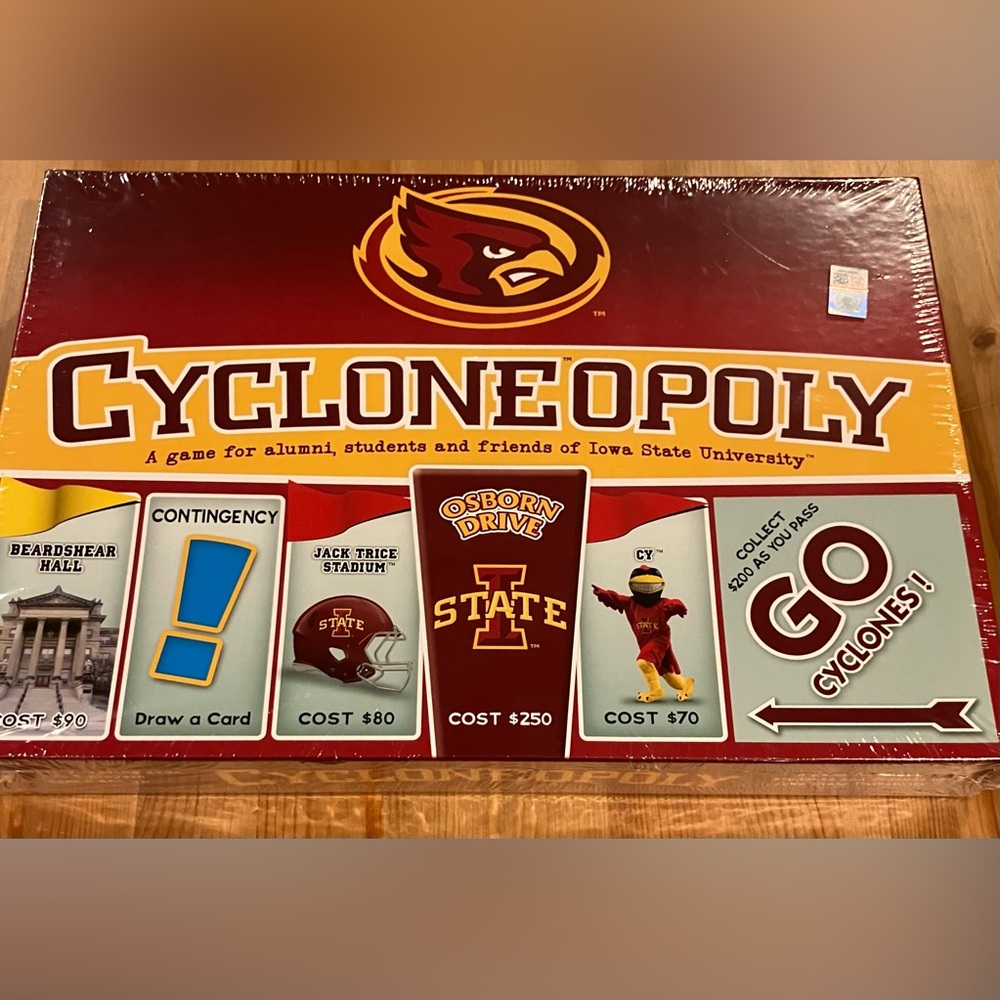NEW Iowa State University Cycloneopoly Board Game